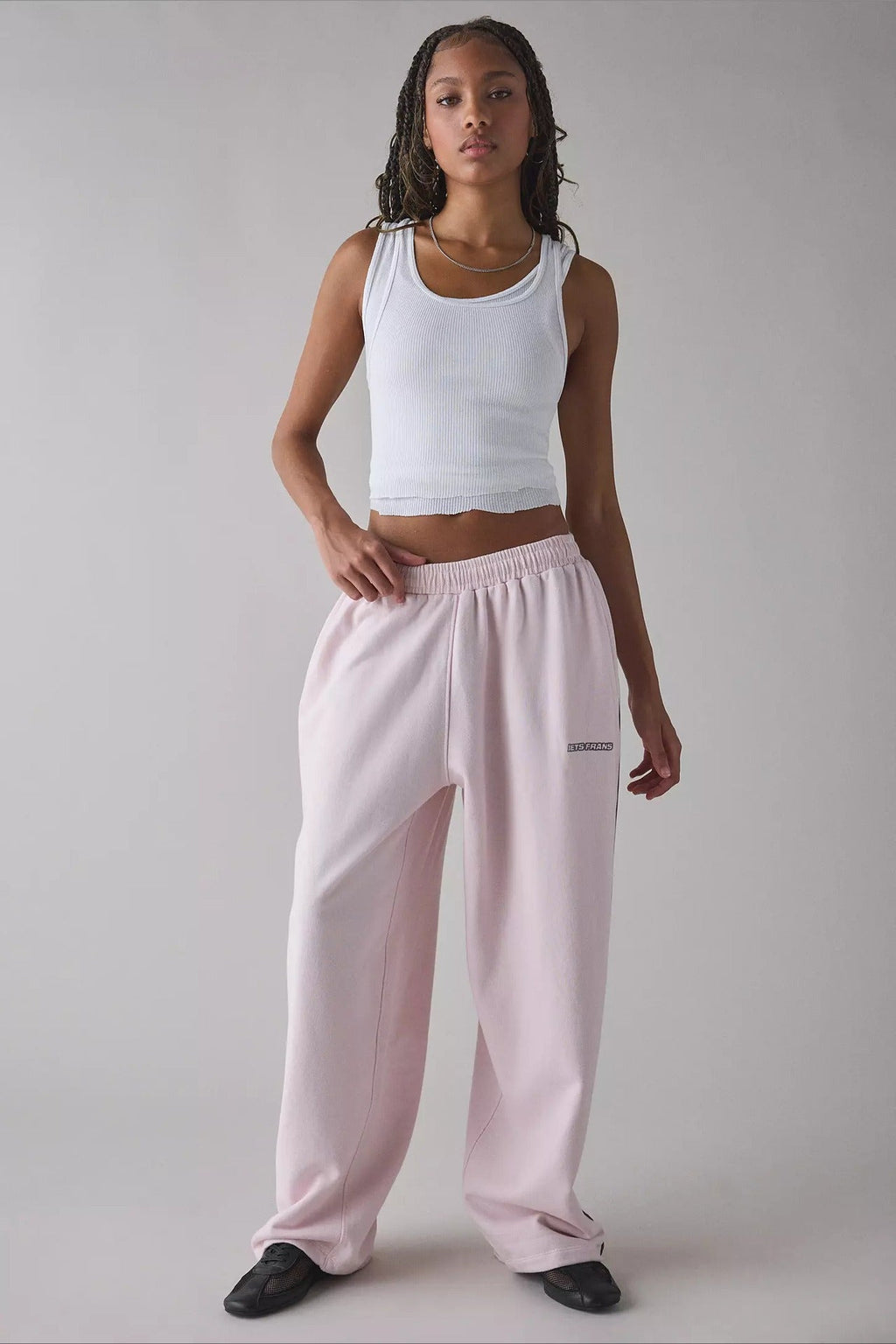 Locker geschnittene Hose in Rosa