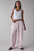 Locker geschnittene Hose in Rosa