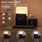 Multi-Funktions-Kabellos-Ladestation – Lampe und Wecker inklusive