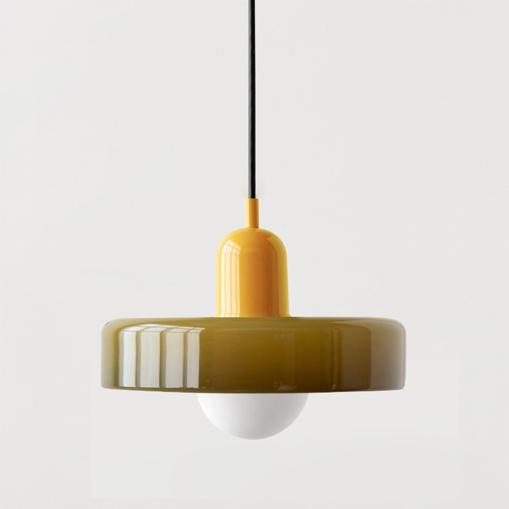 ColorLoop Pendelleuchte – Kunstzinnige Bauhaus-Hängeleuchte inklusive Warmlicht