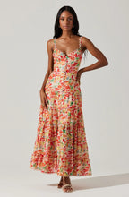 Tazia – Maxikleid mit Volants und Smok-Einsatz