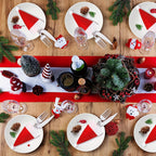 Weihnachtsmann-Hüllen Set – Ideal für einen festlichen Tisch