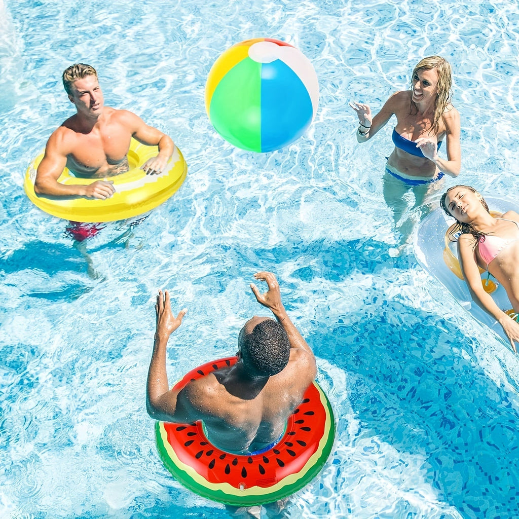 Frucht-Themen Aufblasbare Poolfloats: Set aus 3 strapazierfähigen Ringen