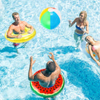 Frucht-Themen Aufblasbare Poolfloats: Set aus 3 strapazierfähigen Ringen