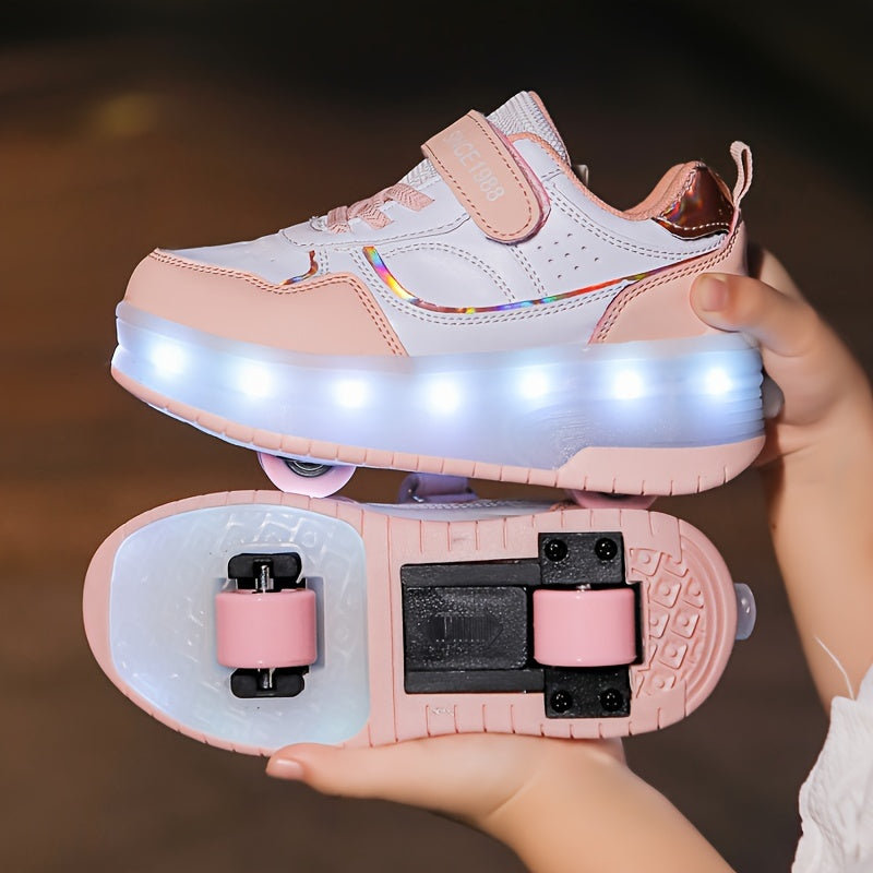 FlashRider Leuchtende Rollschuh-Sneakers – Ideal für Kinder mit Lichterspektakel