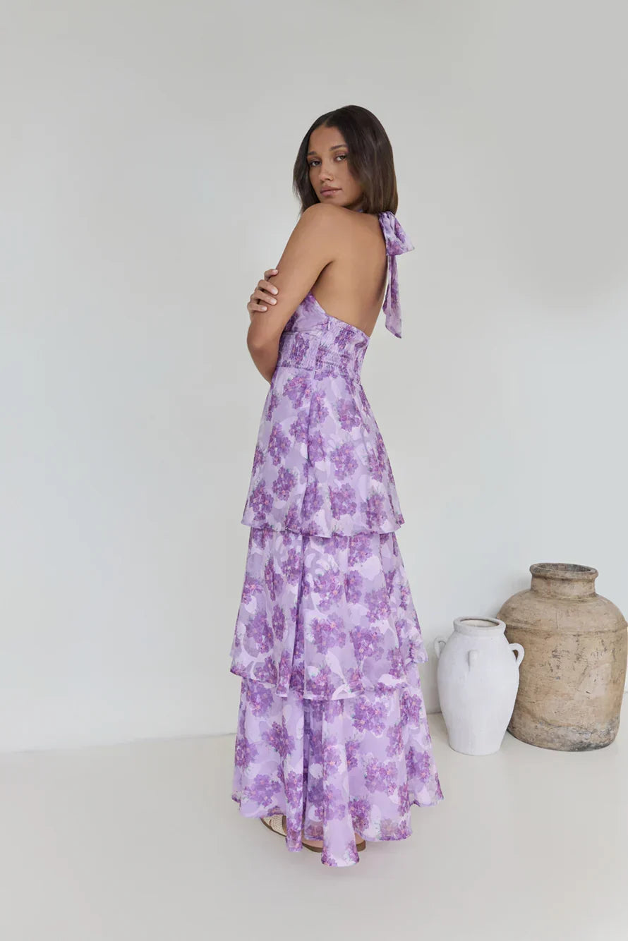Lover – Maxikleid mit Neckholder und Cut-outs
