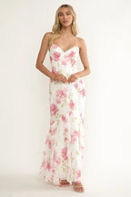Charlisa – Maxikleid mit Rüschen und Blumenmuster
