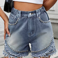 Punkrock Denim Shorts – Schlank und Modisch