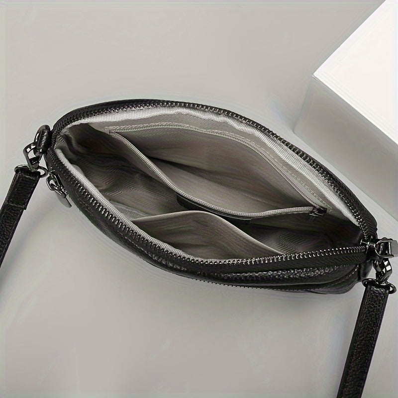 Klassisch Schicke Leder Crossbody – Klassisch und Funktional