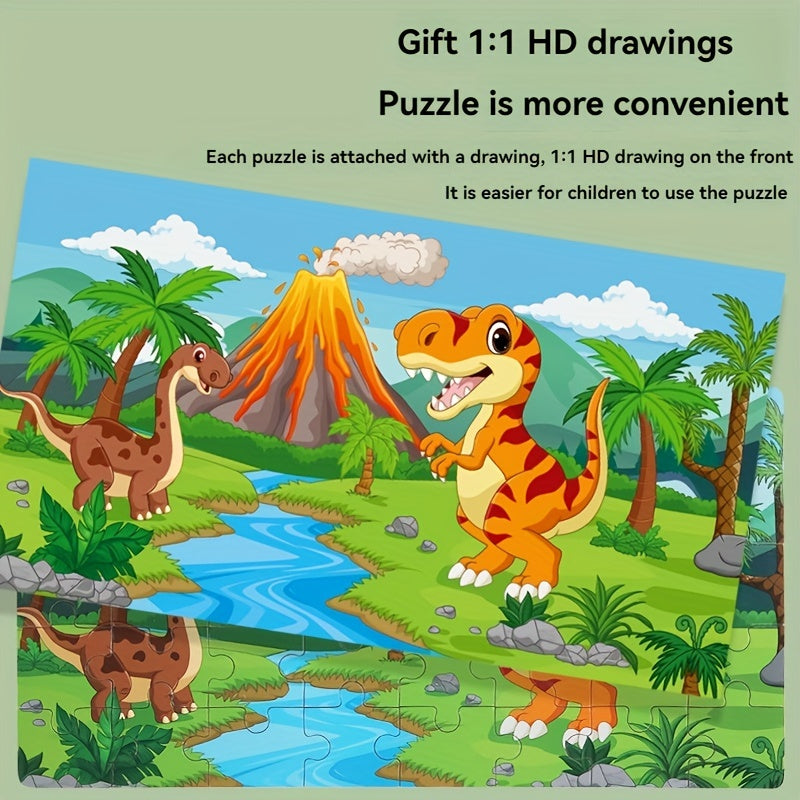 Pädagogisches Dinosaurierpuzzle – Für kreatives Lernen sowie Spielspaß
