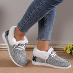 Schuhe aus Canvas gefüttert