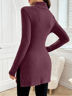 Eleganter Langärmeliger Pullover Mit Schmaler Passform Für Den Herbst