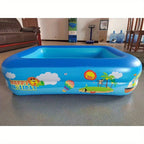 Ozean Splash Aufblasbares Kinderbecken: Dickes PVC für Spaß im Garten