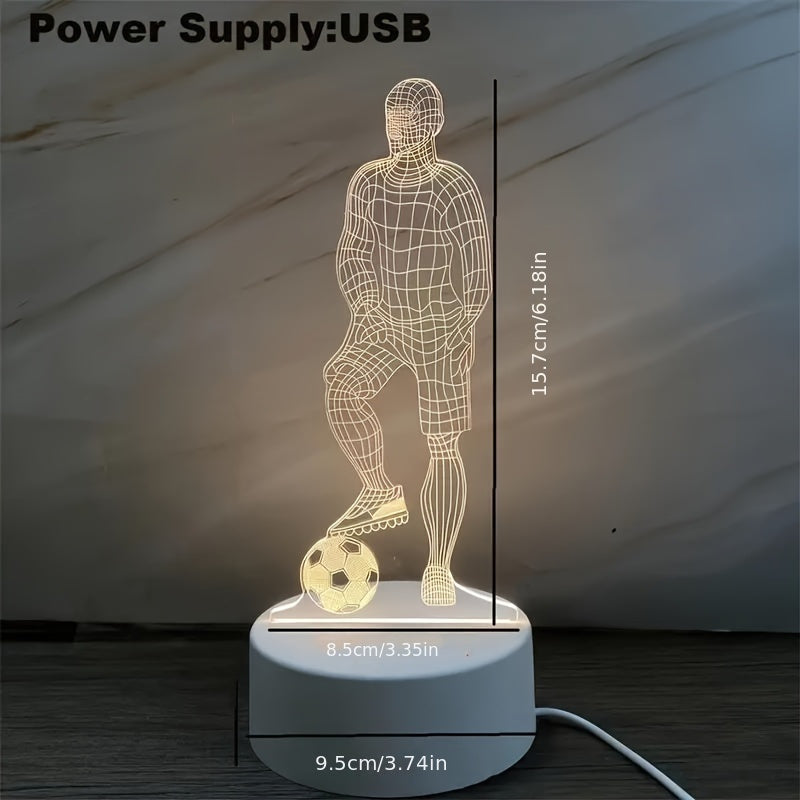 Fußballer 3D-Lampe – Ideal für eine sportliche Atmosphäre