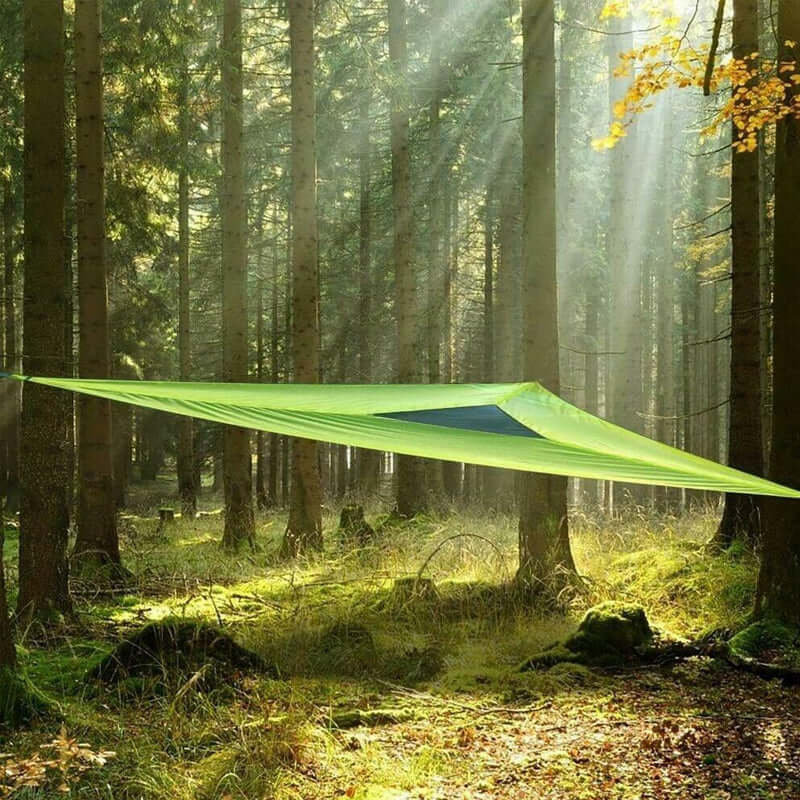 Outdoor Mehrpersonen-Hängematte mit 3-Punkt-System – Geräumig und Bequem