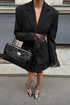 Blazer mit Spitze