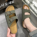 Retro-Sandalen mit doppelten verstellbaren Schnallen für Herren – Komfortabel und elegant für Herren