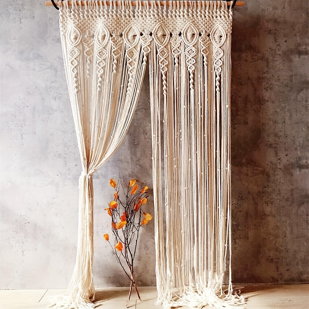 Boho Makramee Vorhang – Dekorativ und Funktional als Trennvorhang