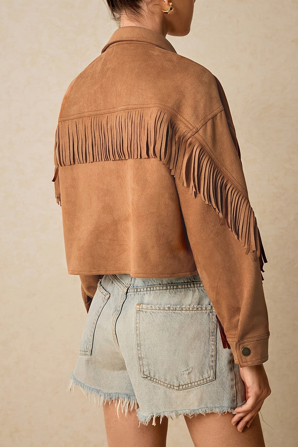 Jacke in Braun mit Reverskragen