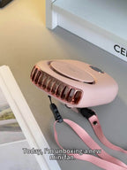 USB wiederaufladbarer Mini Nackenventilator – Leicht inklusive einstellbaren Geschwindigkeiten