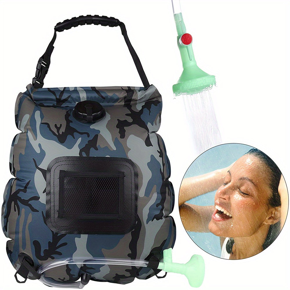 SunnyFlow Solar-Dusche Sack – Funktional, Auslaufsicher und Mit Temperaturmesser