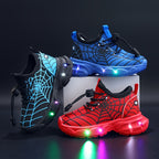 Finn Spinnenweb Sneakers mit LED-Beleuchtung – Ideal für Verspielte Kinder