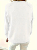 Solider Pullover Mit Halber Knopfleiste