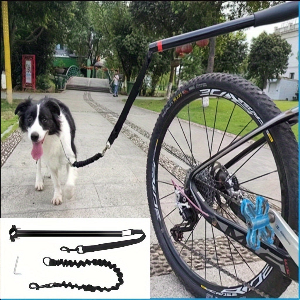 Hundeleine für das Fahrrad inklusive abnehmbarem Kabel – Erweiterbar & Sicherheitsbuffer