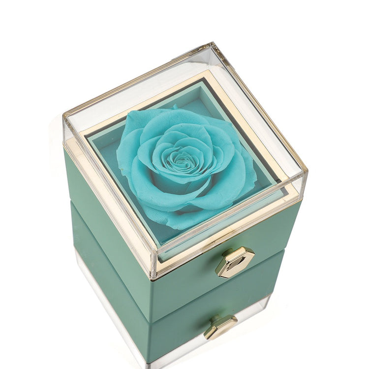 Amors Blumenbox – Ewige Rose inklusive Gravur für den Valentinstag