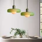 ColorLoop Pendelleuchte – Kunstzinnige Bauhaus-Hängeleuchte inklusive Warmlicht