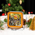 Stimmungsvolle 3D Weihnachtshaus Lichtschaale – Warmes LED Licht sowie Einzigartige Dekoration
