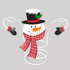 Festliche Cheers Weinglashalter: Weihnachtsmann & Schneemann Design für Festliche Tische