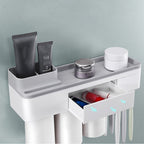 ToothCare – Praktischer Zahnbürstenhalter inklusive Zahnpastaspender