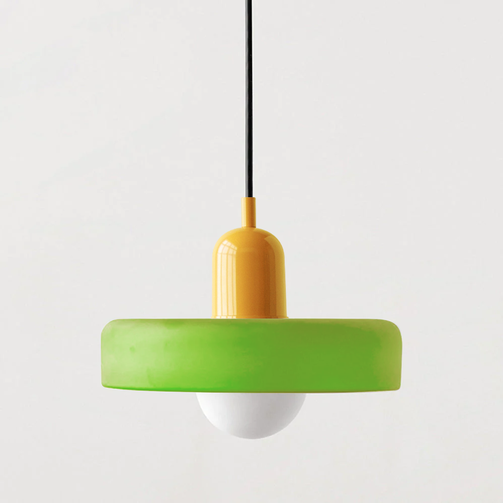 ColorLoop Pendelleuchte – Kunstzinnige Bauhaus-Hängeleuchte inklusive Warmlicht