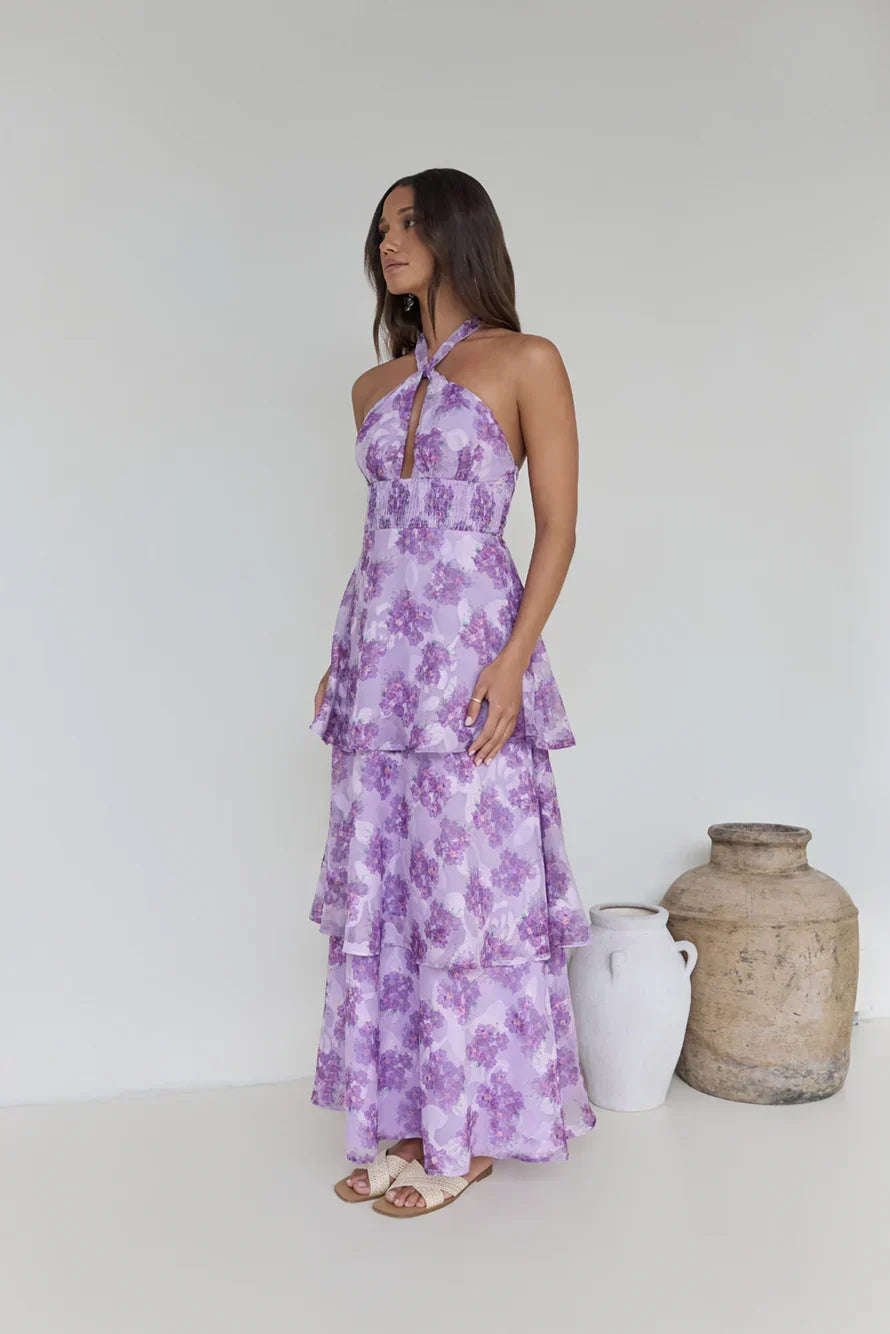 Lover – Maxikleid mit Neckholder und Cut-outs