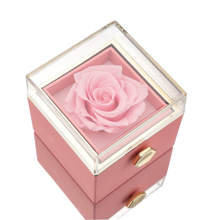 Amors Blumenbox – Ewige Rose inklusive Gravur für den Valentinstag