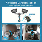 Tragfan Dual Car Fan: 5-Blatt 360° Rotierend Ultra-Leise