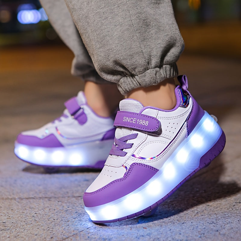 FlashRider Leuchtende Rollschuh-Sneakers – Ideal für Kinder mit Lichterspektakel