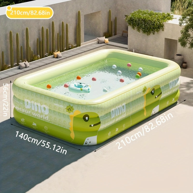 Dino Aufblasbares Schwimmbad – Sicher, Spielerisch und Bequem