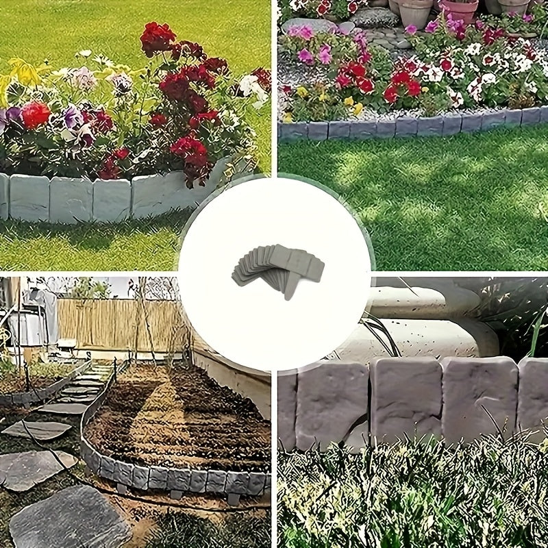 Steinlook Gartenrand Set – Funktional und Dekorativ