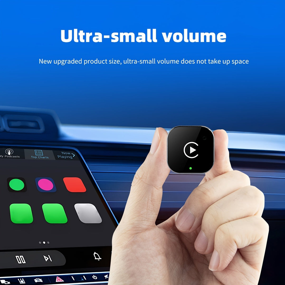 2-in-1 Drahtloser CarPlay & Android Auto Adapter: Plug & Play Schnell Verbunden