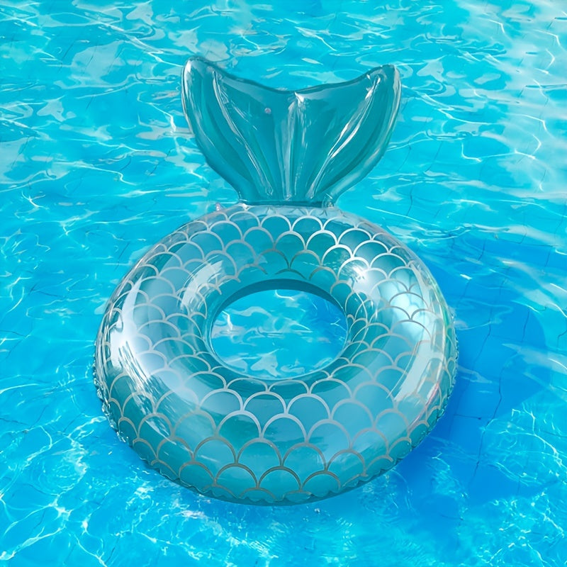 Mermaid Scale Aufblasbarer Pool Float – Ergonomisches Design inklusive Kissen
