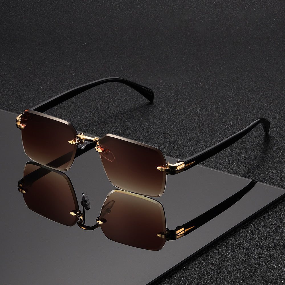 Randlose Quadratische Brille für Herren – Eleganz sowie Komfort in Einem