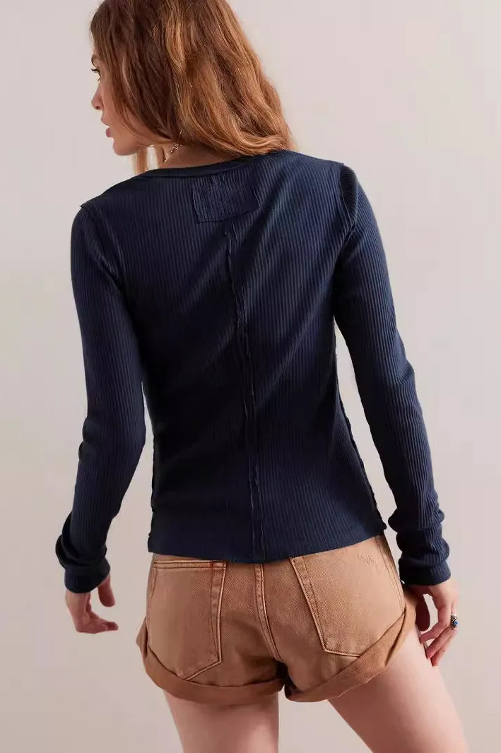 Strickjacke mit langen Ärmeln und Strickstruktur