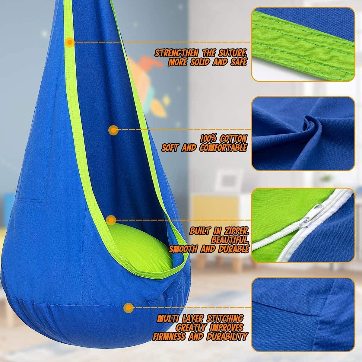 Komfort Swing Hängesessel – Beruhigendes sowie Verspielt Design