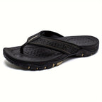 Bequeme sowie Nachhaltige Herren Slipper Sandalen – Mit EVA Polsterung und Rutschfester TPR Sohle