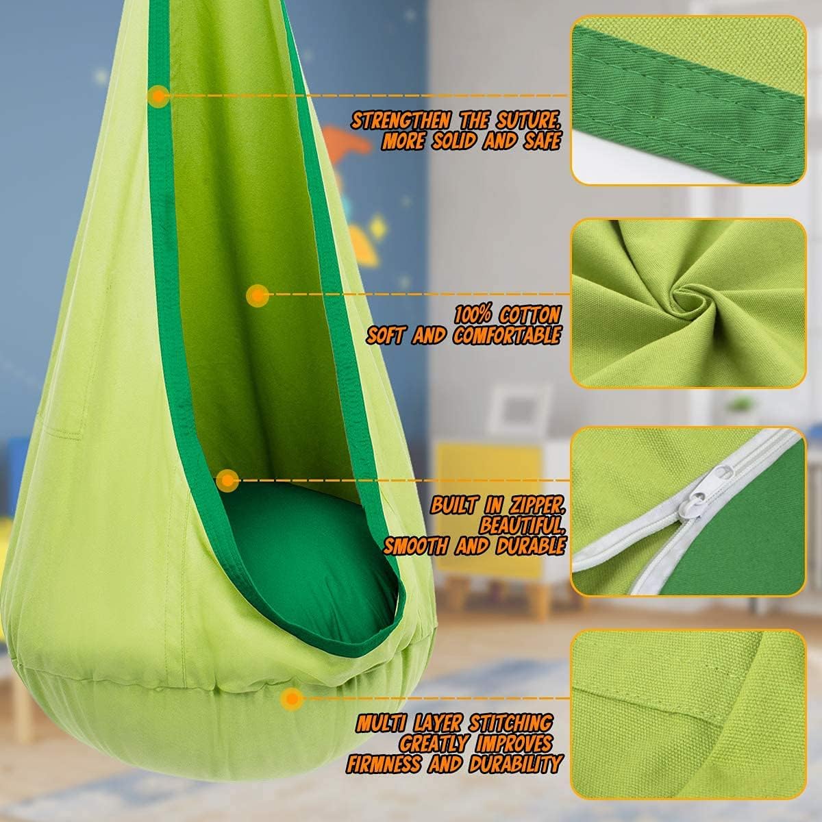 Komfort Swing Hängesessel – Beruhigendes sowie Verspielt Design