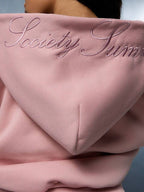 Hoodie mit Reißverschluss, Schleifendetail und Stickerei