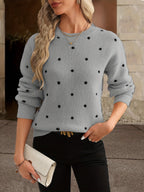 Zara Polka-Dot Pullover – Lässig und Modisch für Damen im Herbst und Winter