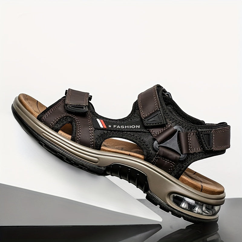Premium Herren Leder Sandalen – Verstellbar sowie Mit Dämpfung